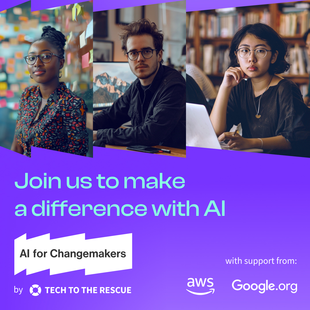 Applications for the AI For Changemakers Accelerator program are OPEN! Google.org funding of @TechToTheRescue will provide nonprofits with pro bono tech workers, free products/services and more to launch AI-driven projects. Registration open! bit.ly/3W3LcUK