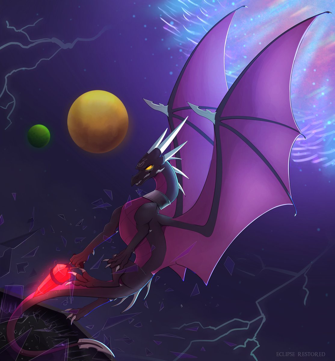 'It's sad it must end this way... Now where was I?' >:) #Cynder #SpyroTheDragon