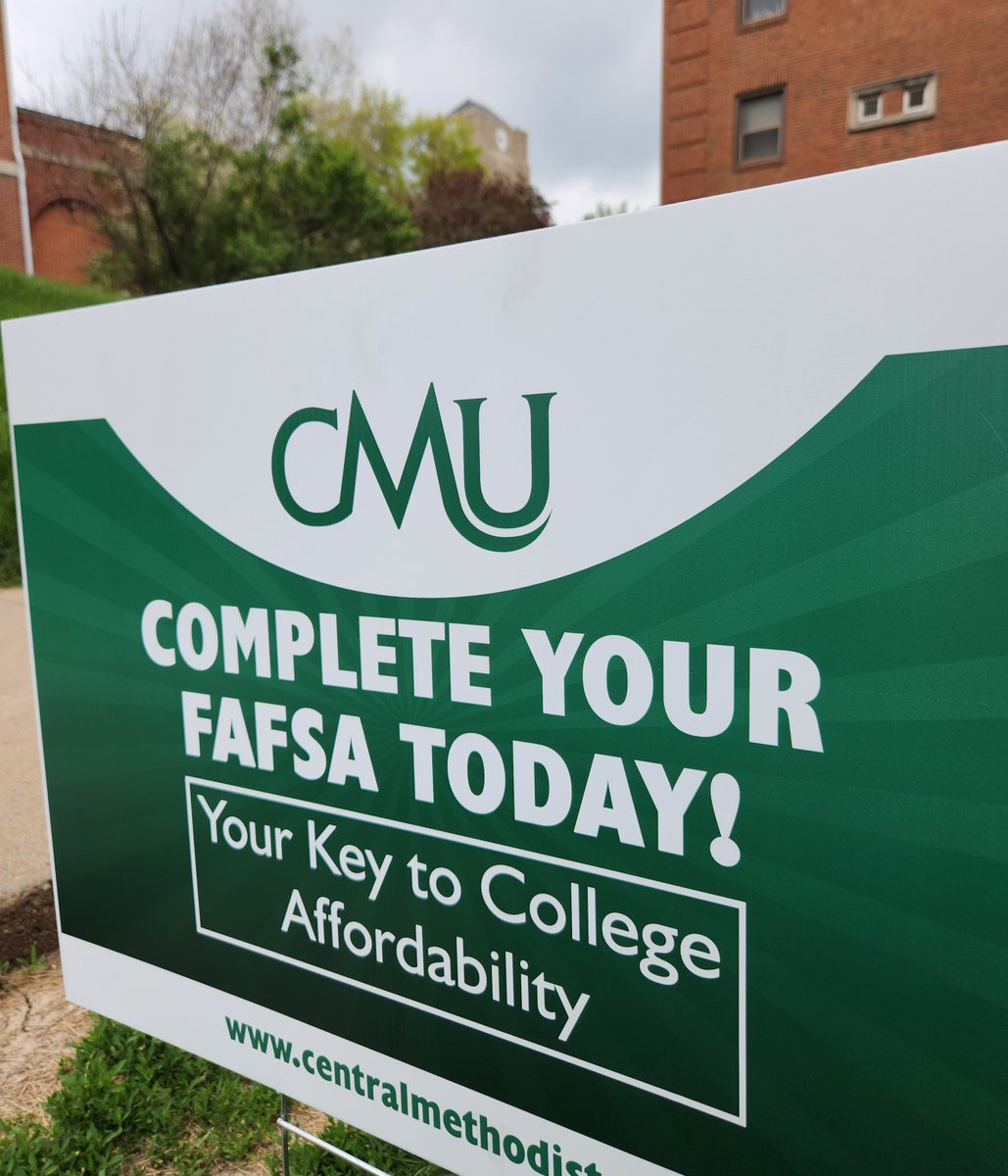 Complete your FAFSA by June 1 to help assure your aid package will be completed before you arrive on campus in August.