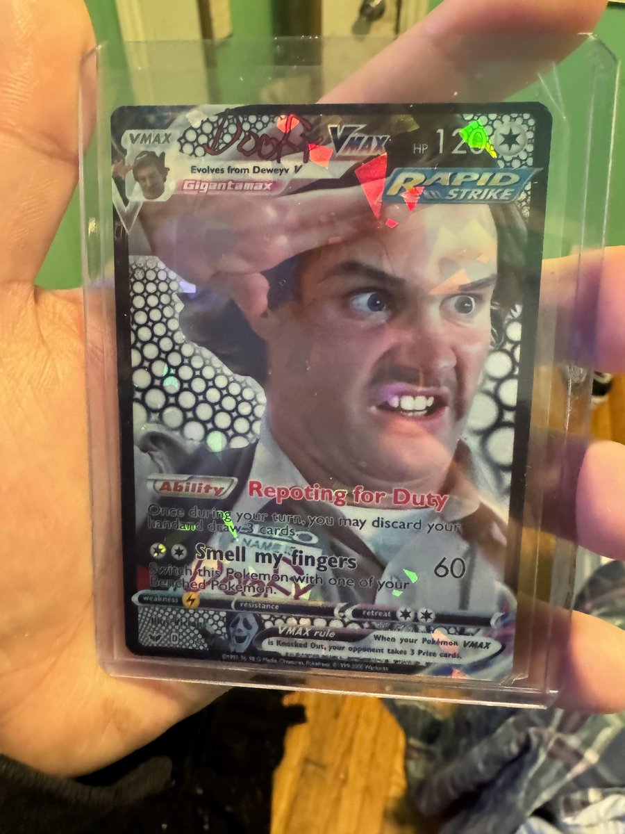 <a href="/DaveSheridan/">Dave Sheridan</a> got my doofy pokemon card today