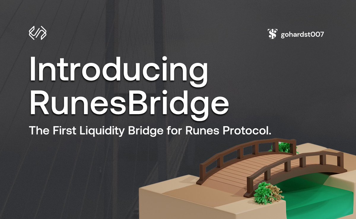 My mentor @SamuelXeus, is a successful multimillionaire in dollars because he is always early to narratives. #Runes is the hottest narrative right now and getting positioned will make you MONEY. @RunesBridge is the First #Runes Liquidity Bridge🥇 $RB #RunesBridgeThreadComp🧵↴