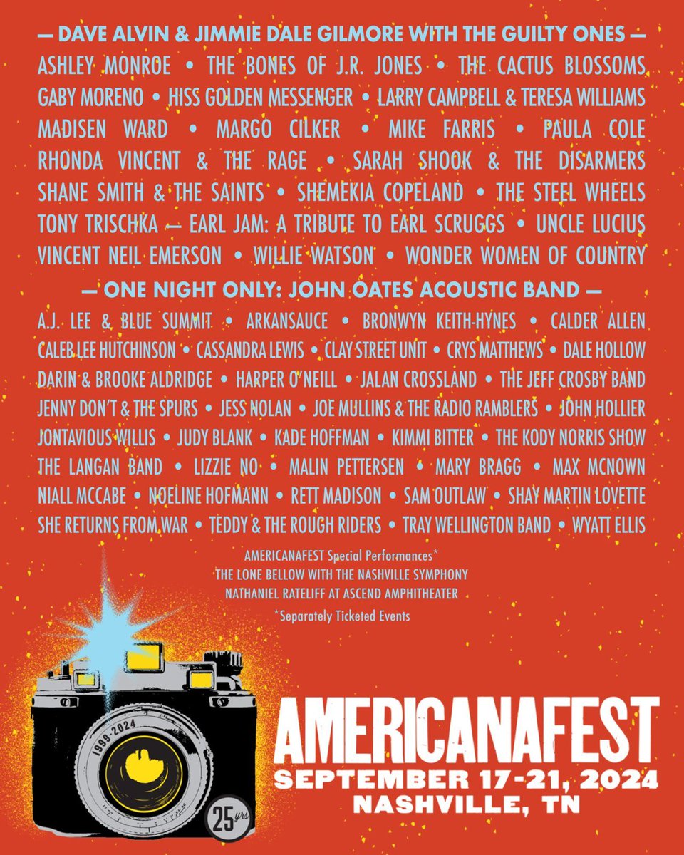 Americanafest in Nashville drops first round of artists with lots more to come!
🧙  musicfestivalwizard.com/festivals/amer…