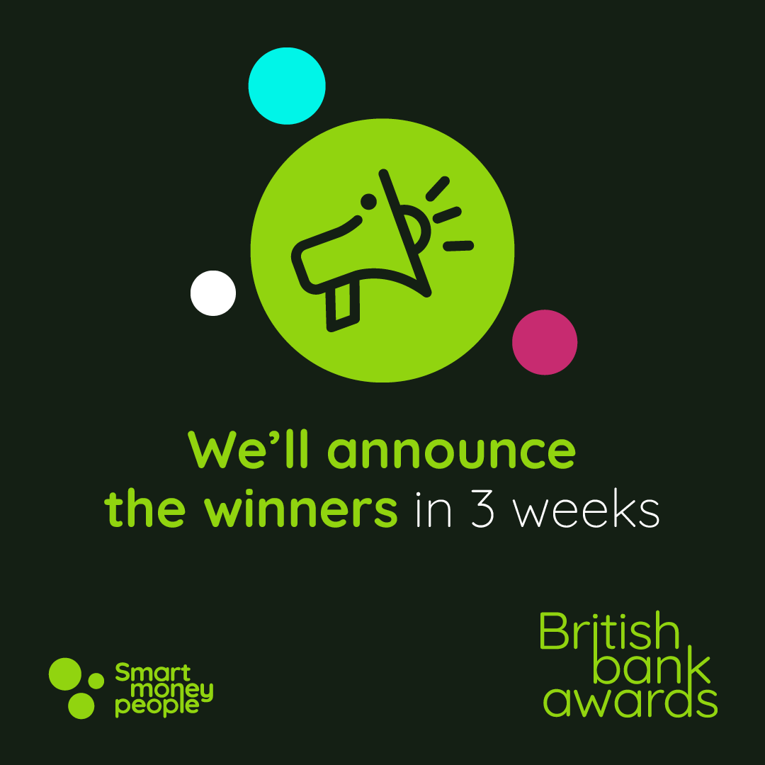 So the countdown is on! There's now only 3 weeks till we announce our winners of the British Bank Awards 2024 run by Smart Money People. 👉 Be sure to email us if you are still to secure your tickets - events@smartmoneypeople.com #BBA2024 #Awards