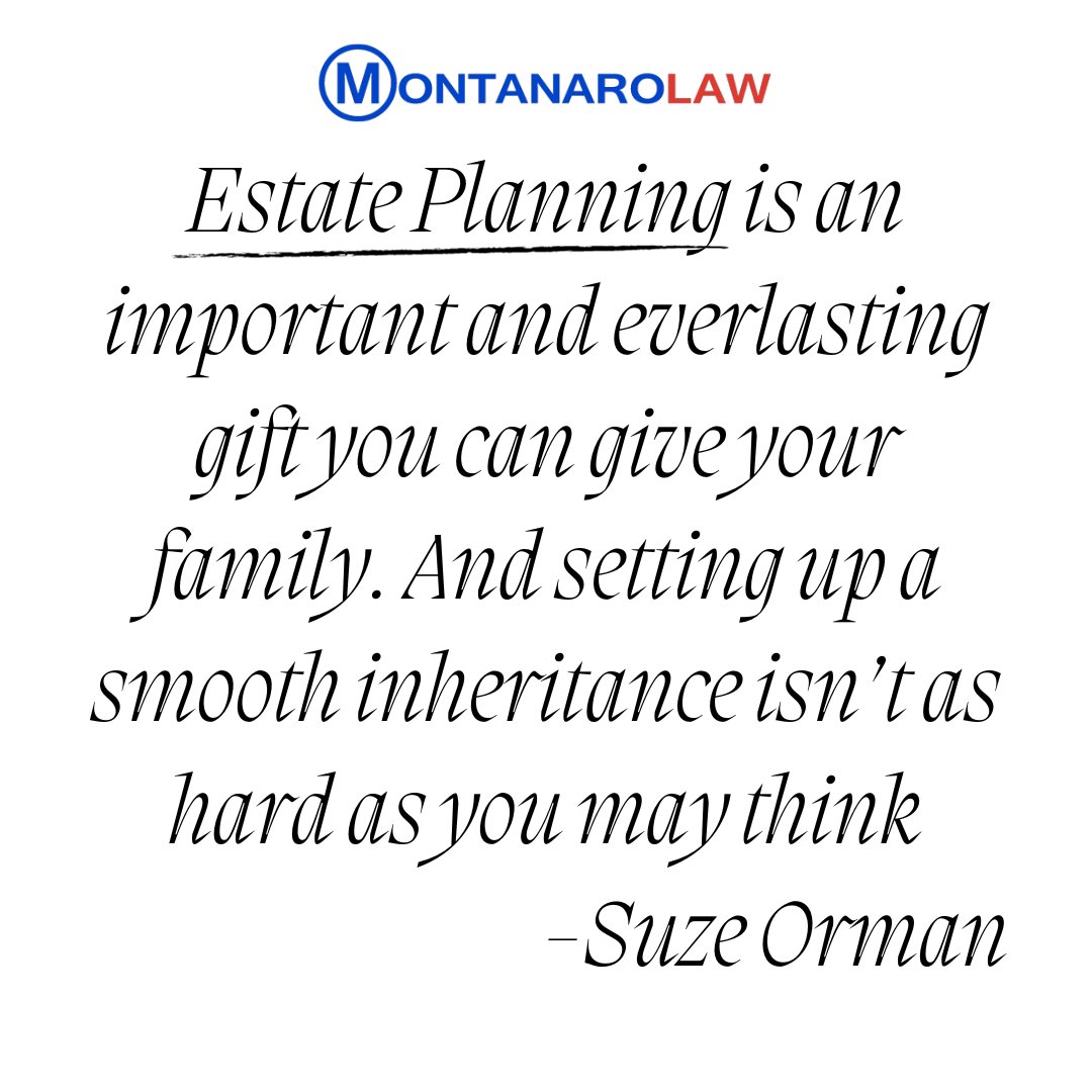 Suze Orman Agrees: Estate planning is key! Begin or enhance your estate plan with MontanaroLaw. Call us today! #EstatePlanning #SuzeOrmanSays #MontanaroLaw #WillsAndTrusts #Wills #Trusts #CallToday #TrustThursday

(516)809-7735
montanarolaw.com
info@montanarolaw.com