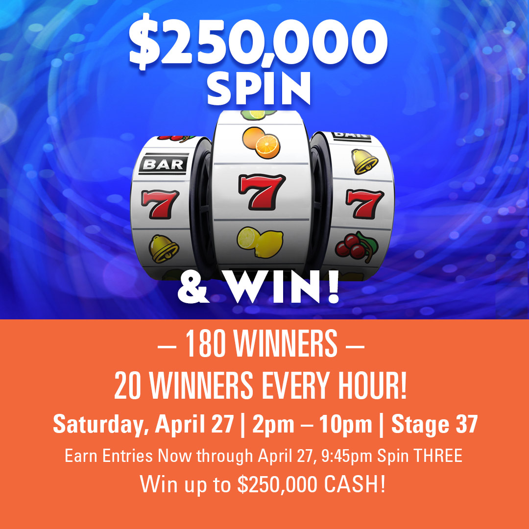 Earn entries for your chance to win your share of Slot dollars or $250,000 cash😮😮🍀🥳 Winners must be present and have 5 minutes to claim!!