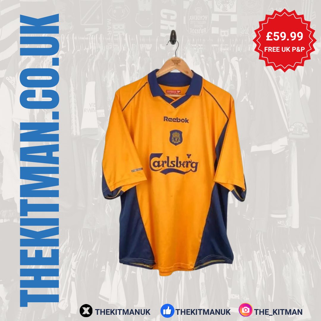 2000-02 Liverpool Away Shirt (XL) 🛒 Shop Now thekitman.co.uk/product/2000-0… #TheKitman 👕 #Liverpool #LFC #LiverpoolFC