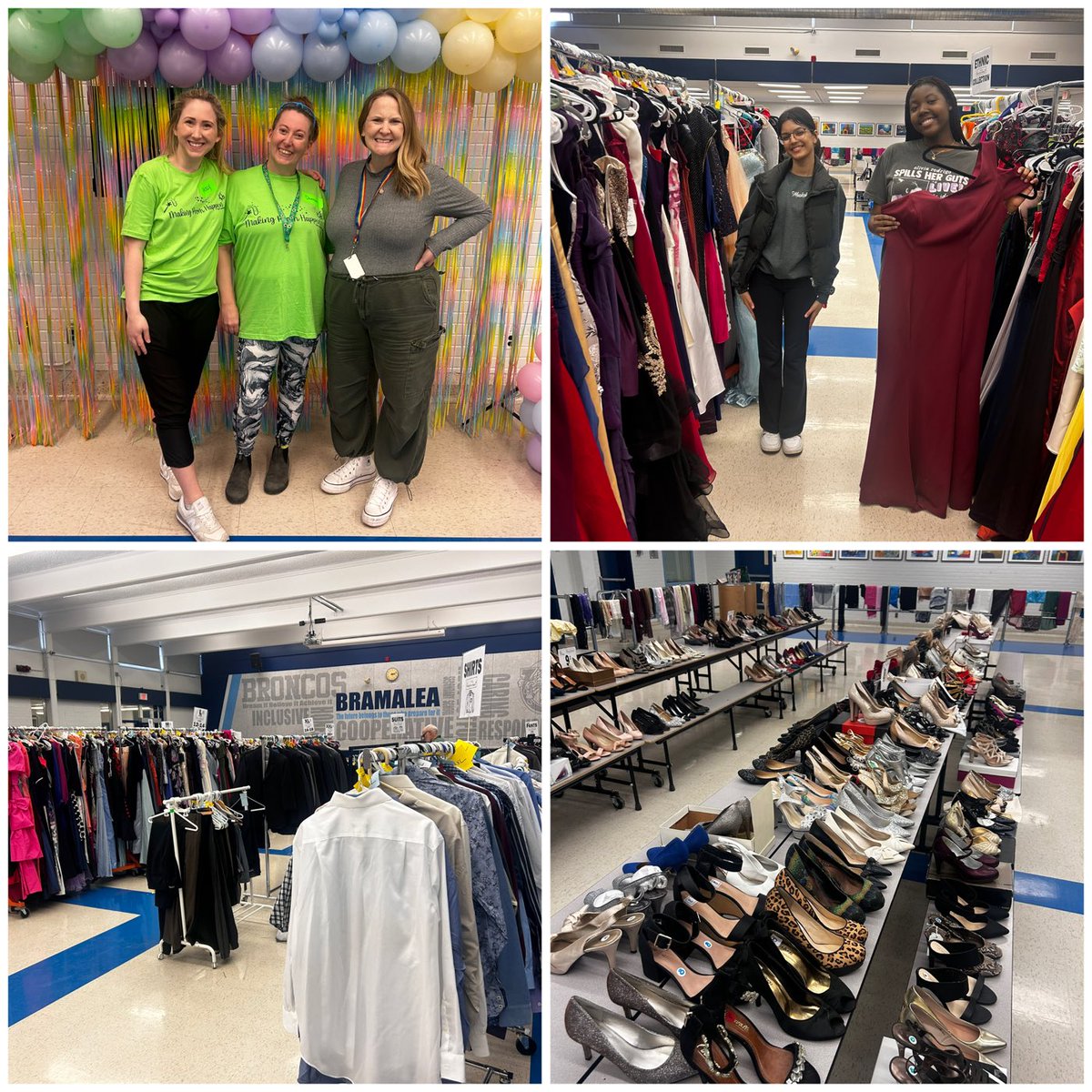 ⁦@Bramalea_SS⁩ Making Prom Happen! Event tonight from 3:30pm. Come pick out a gorgeous dress,suit or accessories. Thanks to all the volunteers! ⁦@PeelSchools⁩