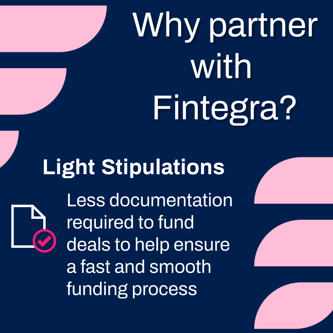 Why partner with Fintegra?

Fintegra doesn't make you jump through hoops to get the money you need.  With our light stipulations, we can get you funded today!

Call or text 917.451.3317
stephaniec@getfintegra.com
#getfintegra #workingcapital #businessfinancing