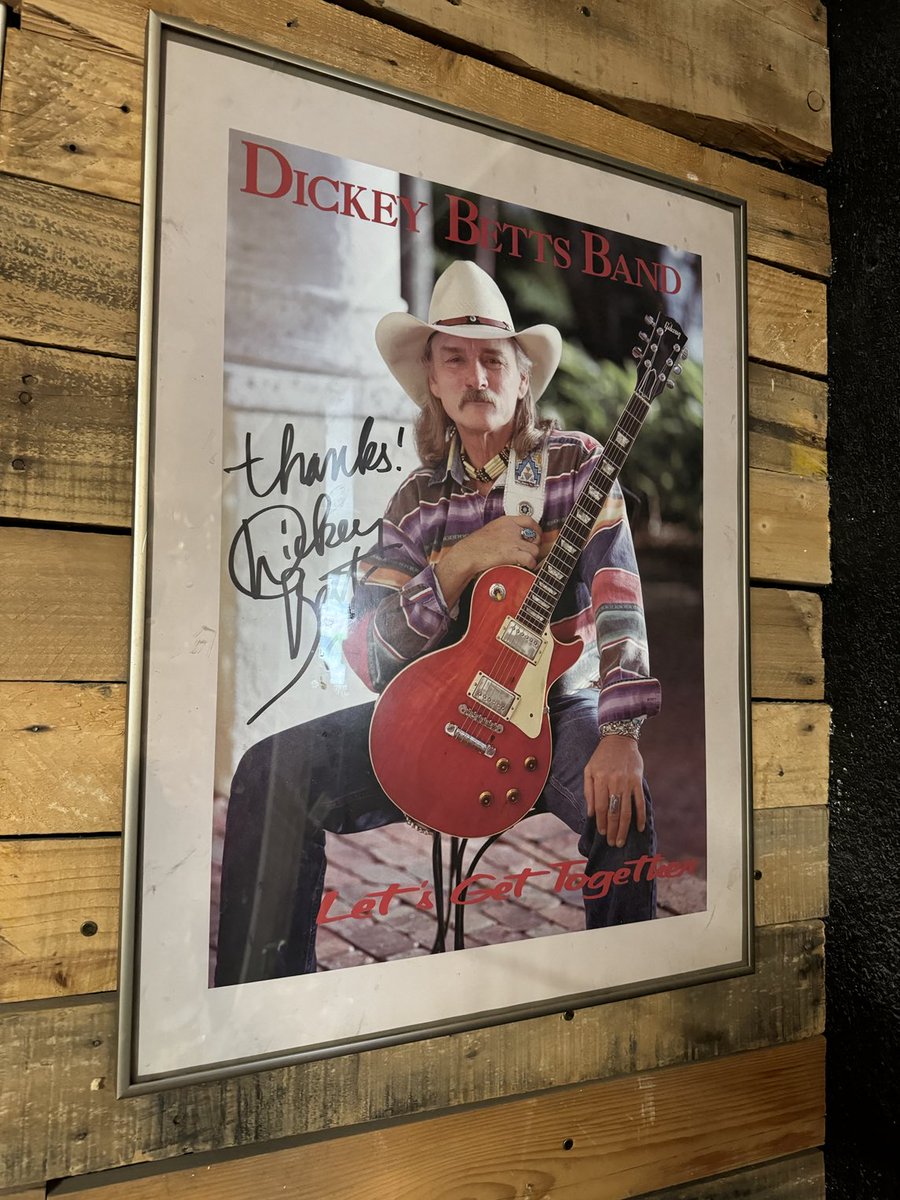 Thanks, Dickey Betts.