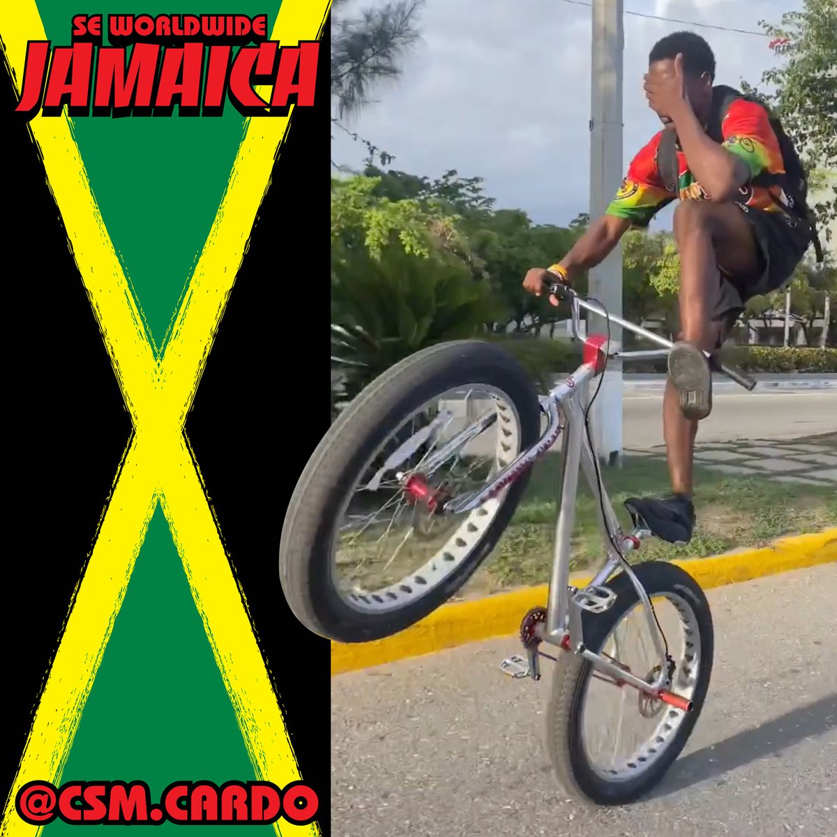 sebikes's tweet photo. You're likely already familiar with Jamaica's @csm.cardo. 🇯🇲@rrdblocks  helped introduce him to the #sebikeslife world, and for good reason. This dude rips! #seworldwide #sebikes #fatquad https://t.co/LM2lHcolNs