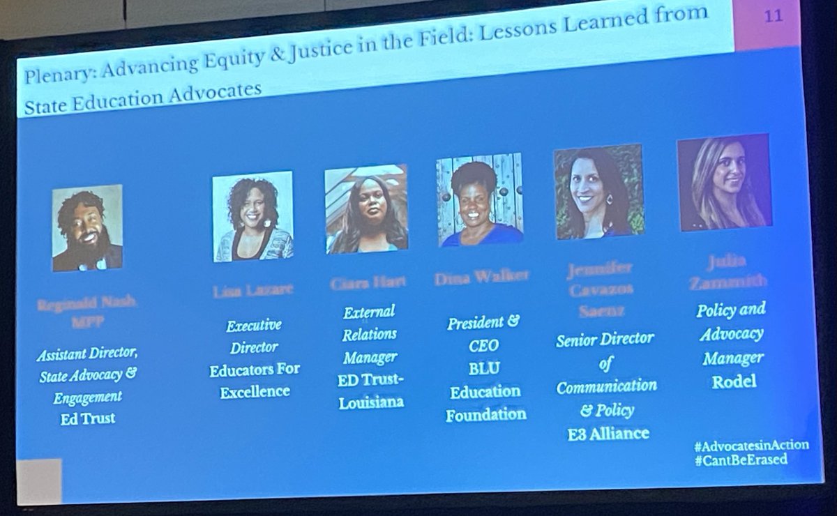 Lessons learned from State Education Advocates ⁦@EdTrust⁩ #advocatesinaction