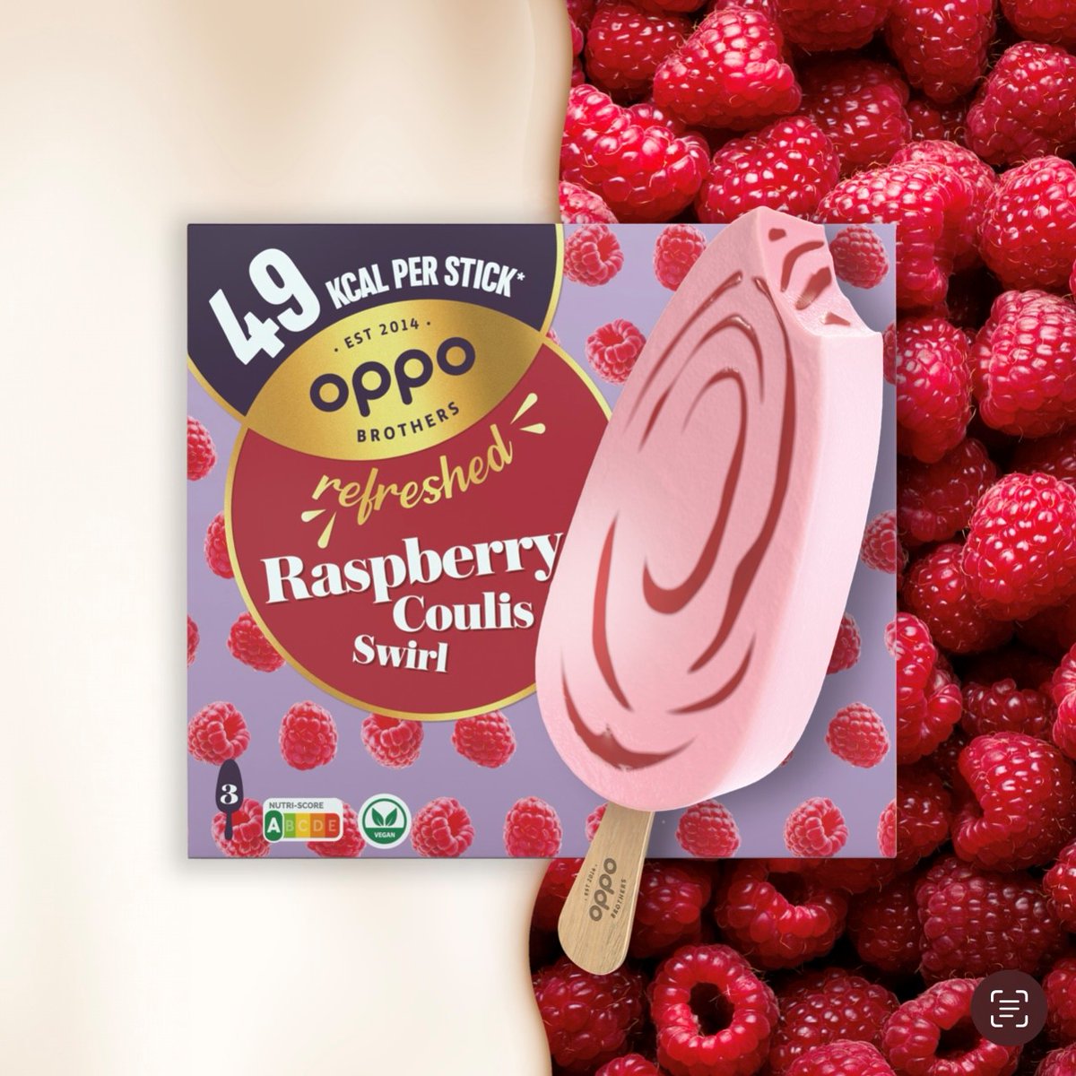 🩷 NEW OPPO REFRESHED 🩷 slow-churned creamy sorbetto made with 43% raspberry purée and rippled with a small-batch-cooked tangy raspberry coulis swirl! INDULGE. REFRESH. REPEAT. Available now via @gopuff and coming soon to @Ocado ☀🍦🌱 #IndulgeInLife