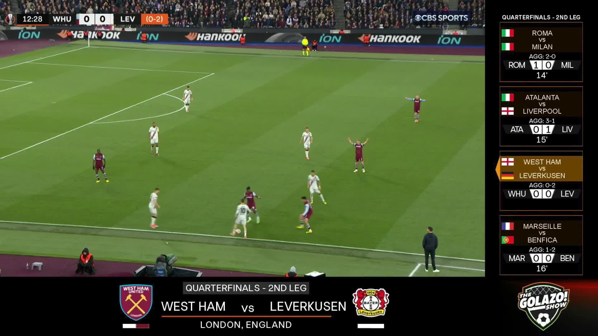 Michail Antonio has West Ham right back in it against Bundesliga champions Bayer Leverkusen 👀