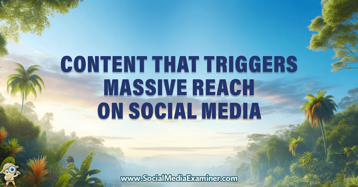 Food for thought. Content That Triggers Massive Reach on Social Media dlvr.it/T5hW1W