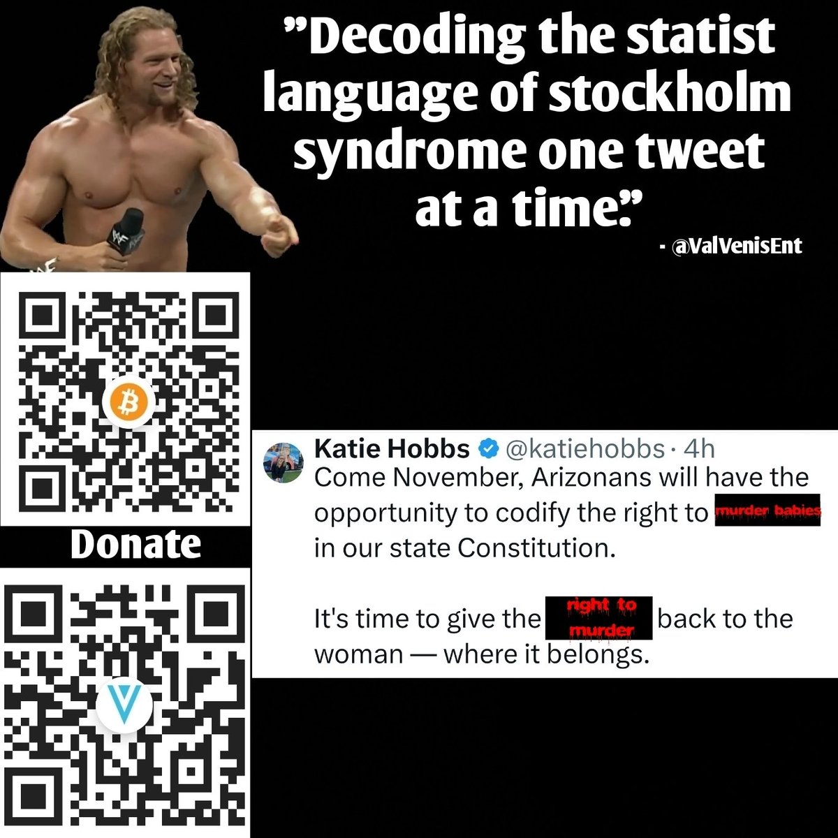 Hey @katiehobbs! I fixed your murderous, blood thirsty, statist infected tweet for rational all-American accuracy. Feel free to buy me a coffee with Bitcoin or Verge Currency for my time. You're welcome.