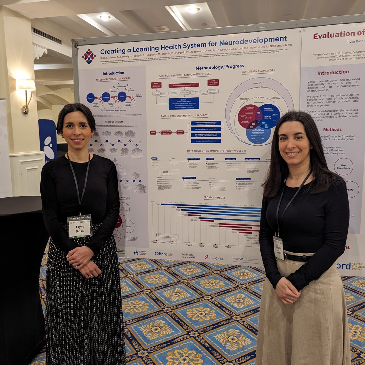 ✨Colleagues from the ASD Team with the <a href="/OffordCentre/">The Offord Centre for Child Studies</a> Dr. Elyse Rosa and Alessia Greco are presenting at #CALS2024! 🙌

Their poster is titled, "Creating a Learning Health System for Neurodevelopment", involving MacART members Holly Augerman &amp; Dr. Stelios Georgiades (@SteliosHG).