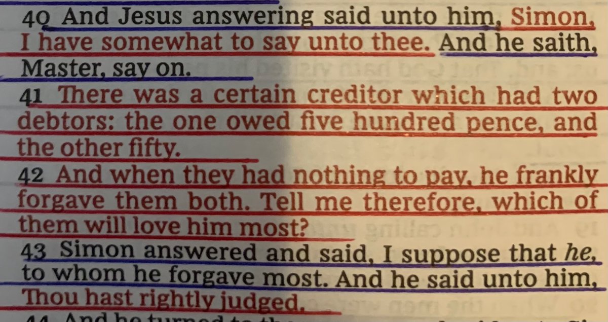 Luke 7:40-43