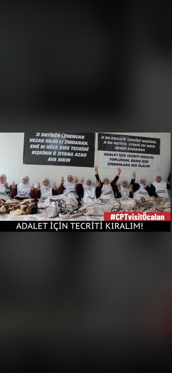 Tecrit insanlık suçudur.        #CPTvisitÖcalan