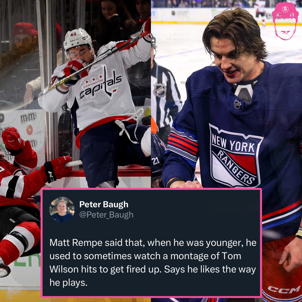 From watching Tom Wilson hit montages to facing him in the NHL playoffs, Matt Rempe is living his dream.