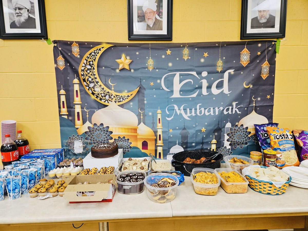 Enjoying lots of delicious food at our Eid Party!