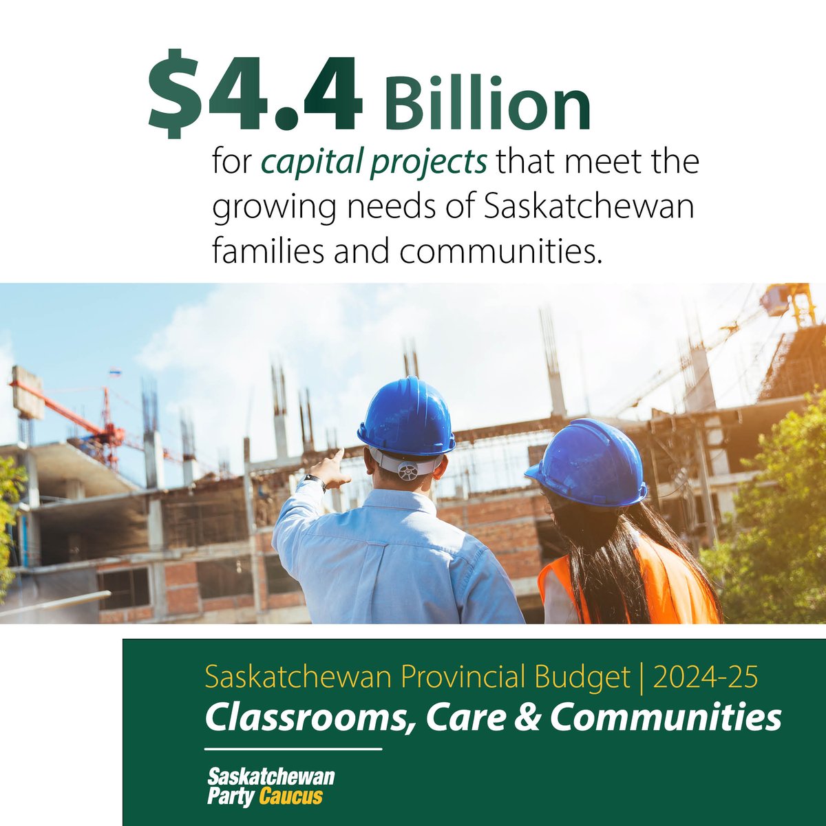 Saskatchewan’s economy and population are growing rapidly and with that growth comes a need for new, expanded and renewed infrastructure. Since 2008-09, our government has invested $47.2 billion in infrastructure projects that provide essential services for the province.