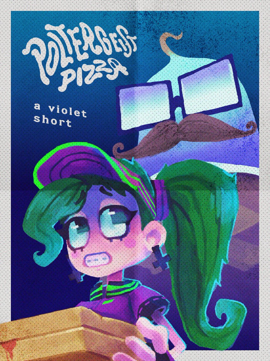 Poltergeist Pizza premieres tomorrow! 🍕👻 It's my first original short! it's not much but I'm really proud of it! I hope you'll enjoy it too! 💜 📅8PM BST (3PM EST)