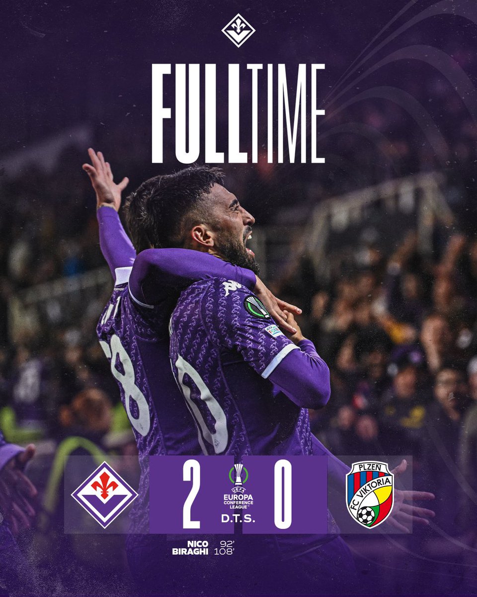 SIAMO IN SEMIFINALE!!!💜⚜️

Fiorentina 2-0 Viktoria Plzen

#ForzaViola #FiorentinaViktoriaPlzen #ACFFiorentina #UECL