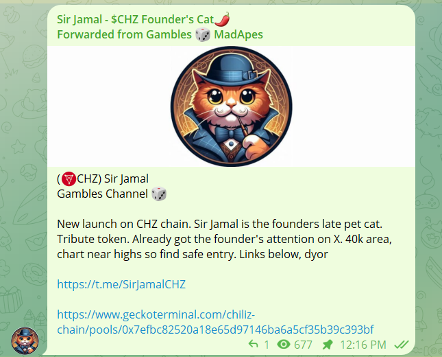 $JAMAL just got a HUGE caller $JAMAL just getting started #EURO2024 will give BILLIONS of eyes to $CHZ 🌶️ This market cap is nothing to what is to come