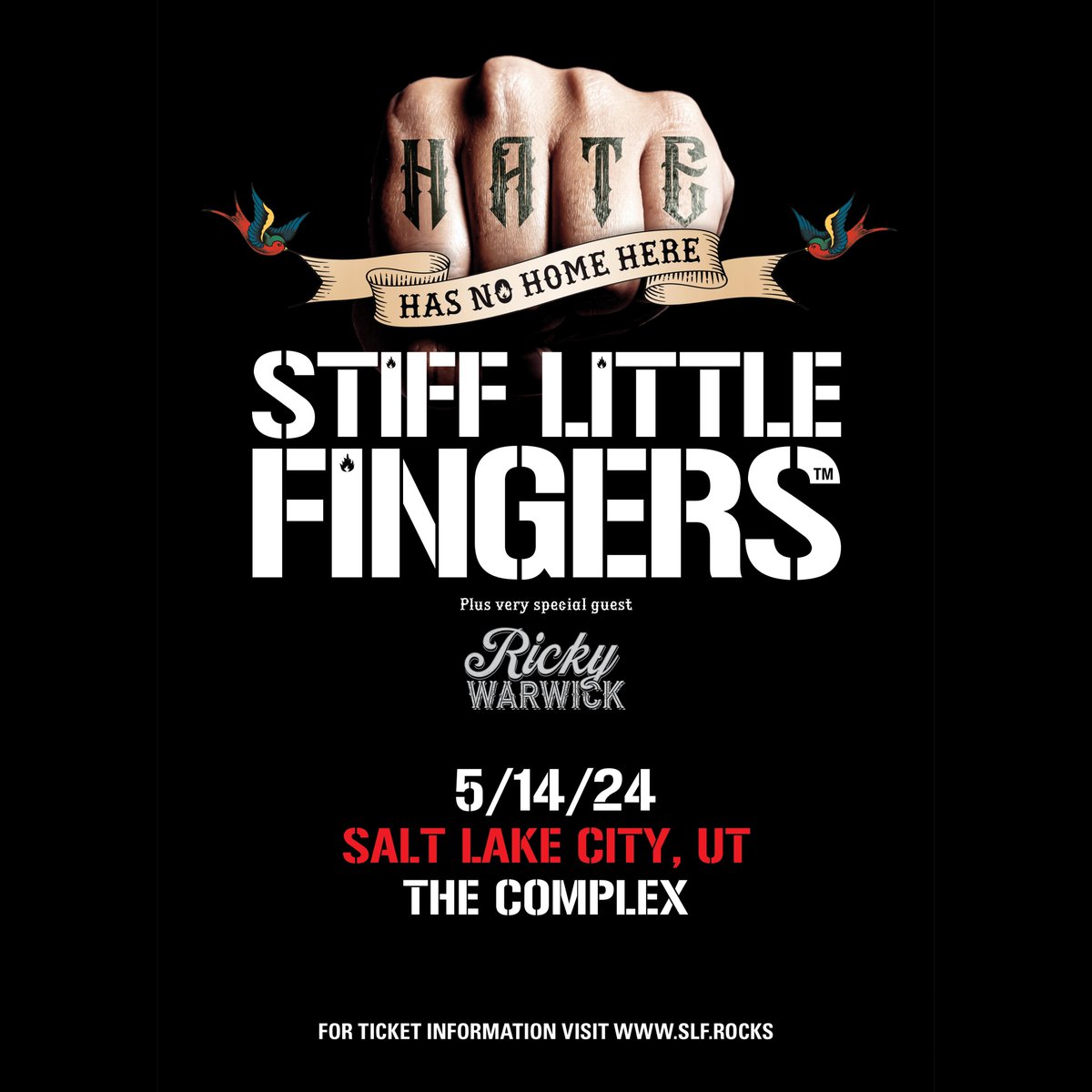 Postfontaine Presents (@postfontaineslc) on Twitter photo NEXT MONTH ππ» <a href="/RigidDigits/">Stiff Little Fingers</a> hits <a href="/ComplexSLC/">The Complex</a> with <a href="/rickywarwick/">RICKY WARWICK π</a>!
Do you have your tickets yet??
π postfontaine.com NEXT MONTH ππ» <a href="/RigidDigits/">Stiff Little Fingers</a> hits <a href="/ComplexSLC/">The Complex</a> with <a href="/rickywarwick/">RICKY WARWICK π</a>!
Do you have your tickets yet??
π postfontaine.com
