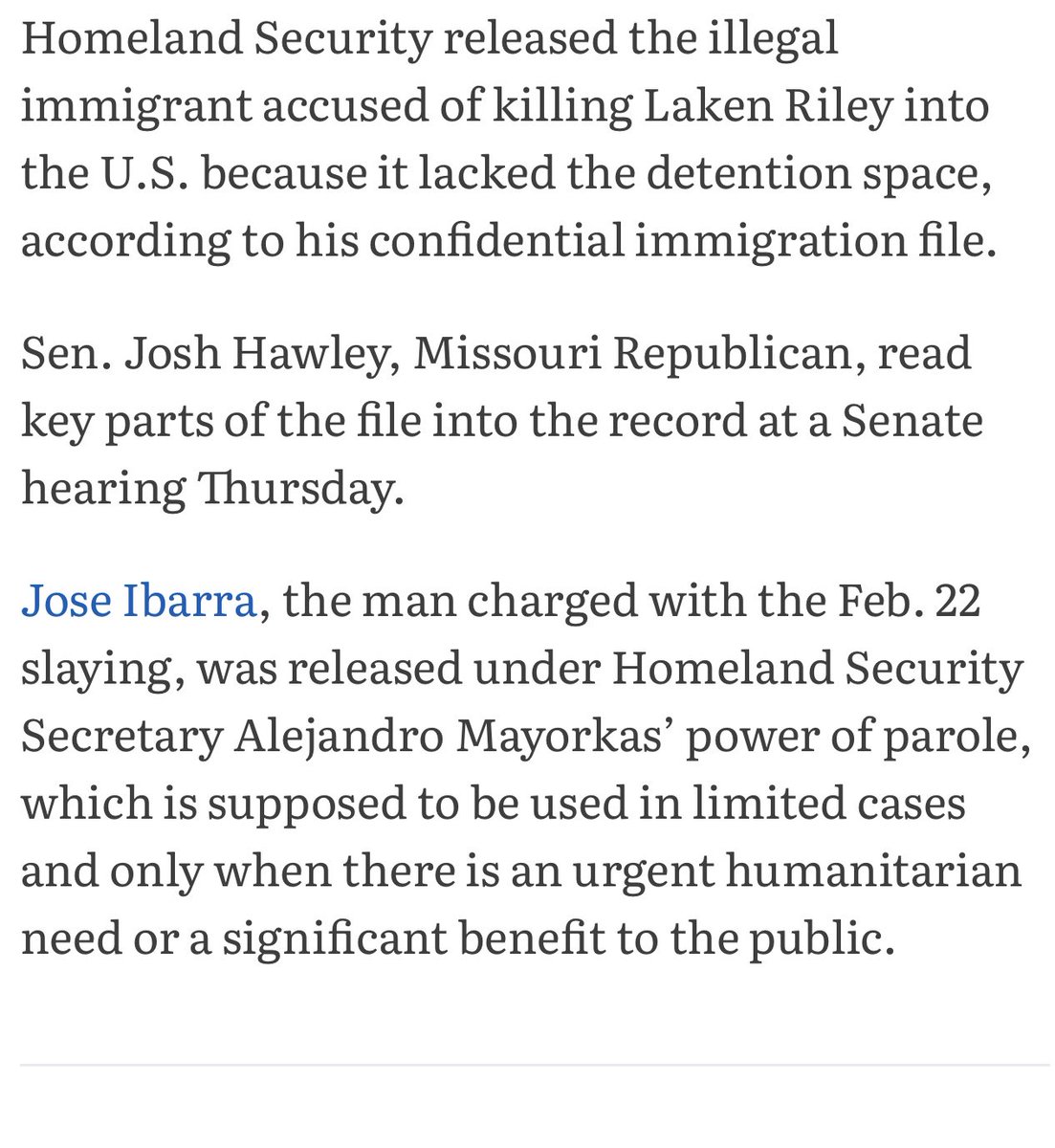 Laken Riley’s mųrder suspect was just released: “Homeland Security released the illegal immigrant accused of killing Laken Riley into the U.S. because it lacked the detention space, according to his confidential immigration file.” You don’t hate the Biden regime nearly enough.