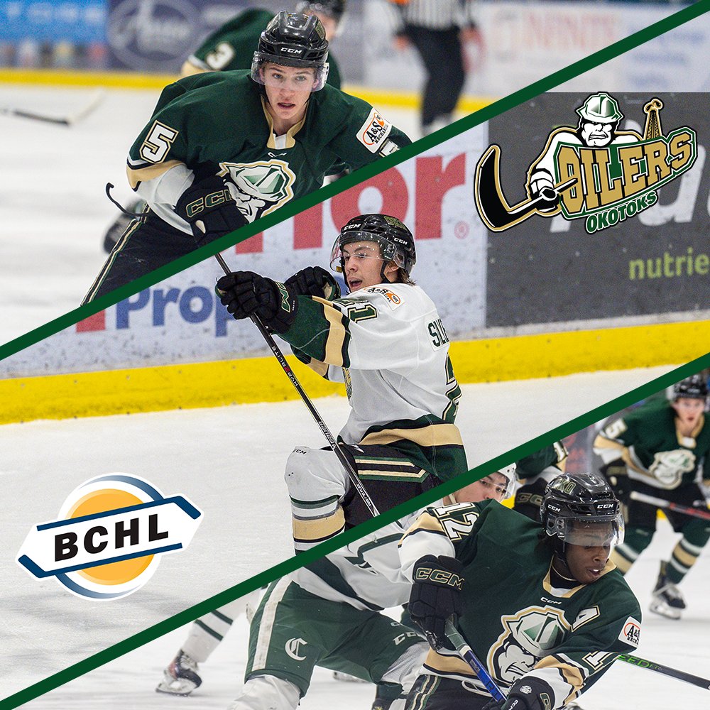 Congratulations to our #BCHL league honorees!

Brett Wilson has been named to the Alberta Division All-Rookie team, while Jack Silverberg and Sam Huck are second-team All-Stars!