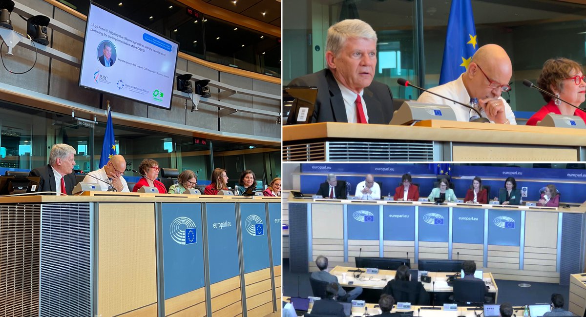 RBA CEO Rob Lederer provided keynote remarks during @RBAllianceOrg & @Europarl_EN’s conference on implementation of #EUCSDDD in Brussels today: “collectively we have done more than we could have ever achieved if we worked within our silos.” #SupplyChain #DueDiligence #RBC