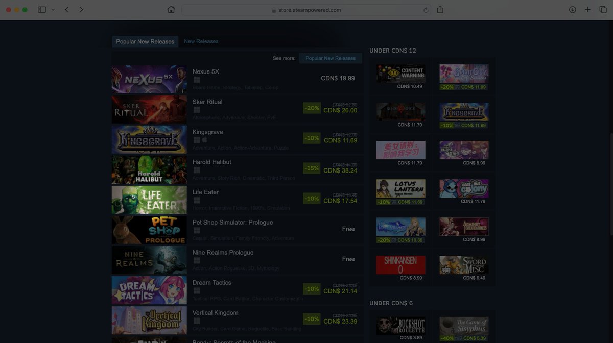 frostypopgames's tweet image. Congratulation to @WritNelson and @StrangeScaffold for continuing their twisted trending on Steam. 

Good night, and good luck.