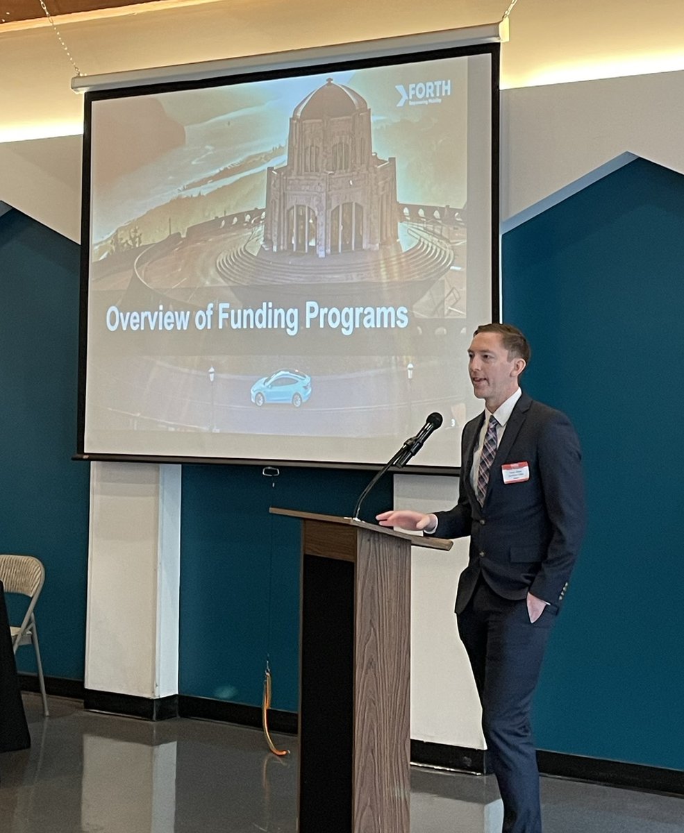 Yesterday, EC Program Manager Brandt Hertenstein gave a talk about how to develop a transportation electrification funding strategy and access federal funding for EVs at @ForthMobility's event, 'Designing and Funding Equitable Electric Transportation for Communities,' in Chicago.…