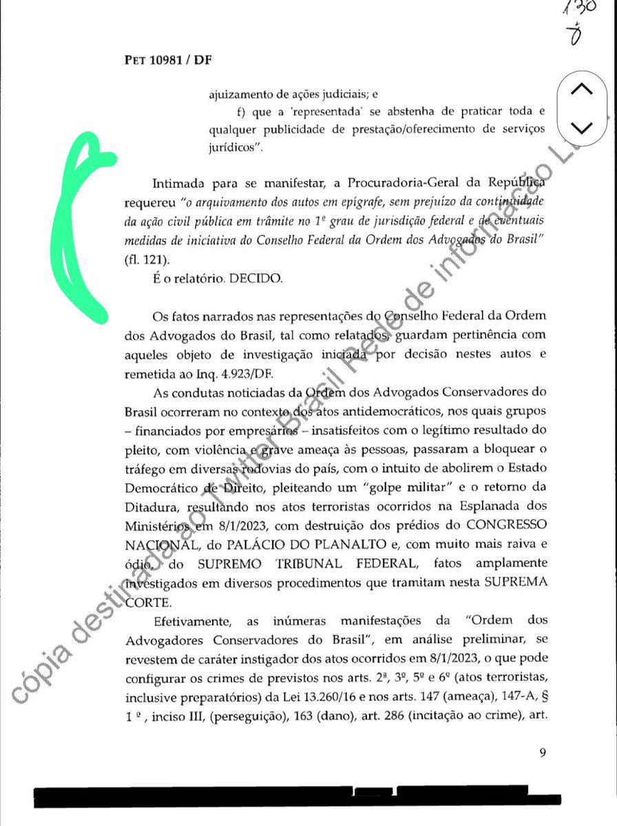 Inacreditável a revelação de que partiu do @CFOAB o pedido para que o ministro Alexandre de Moraes censurasse outra entidade de advogados, a @AdvogadosOacb e tb a mim, deputada e advogada inscrita na OAB. E pior, o @MPF_PGR pediu o arquivamento mas a censura continuou.