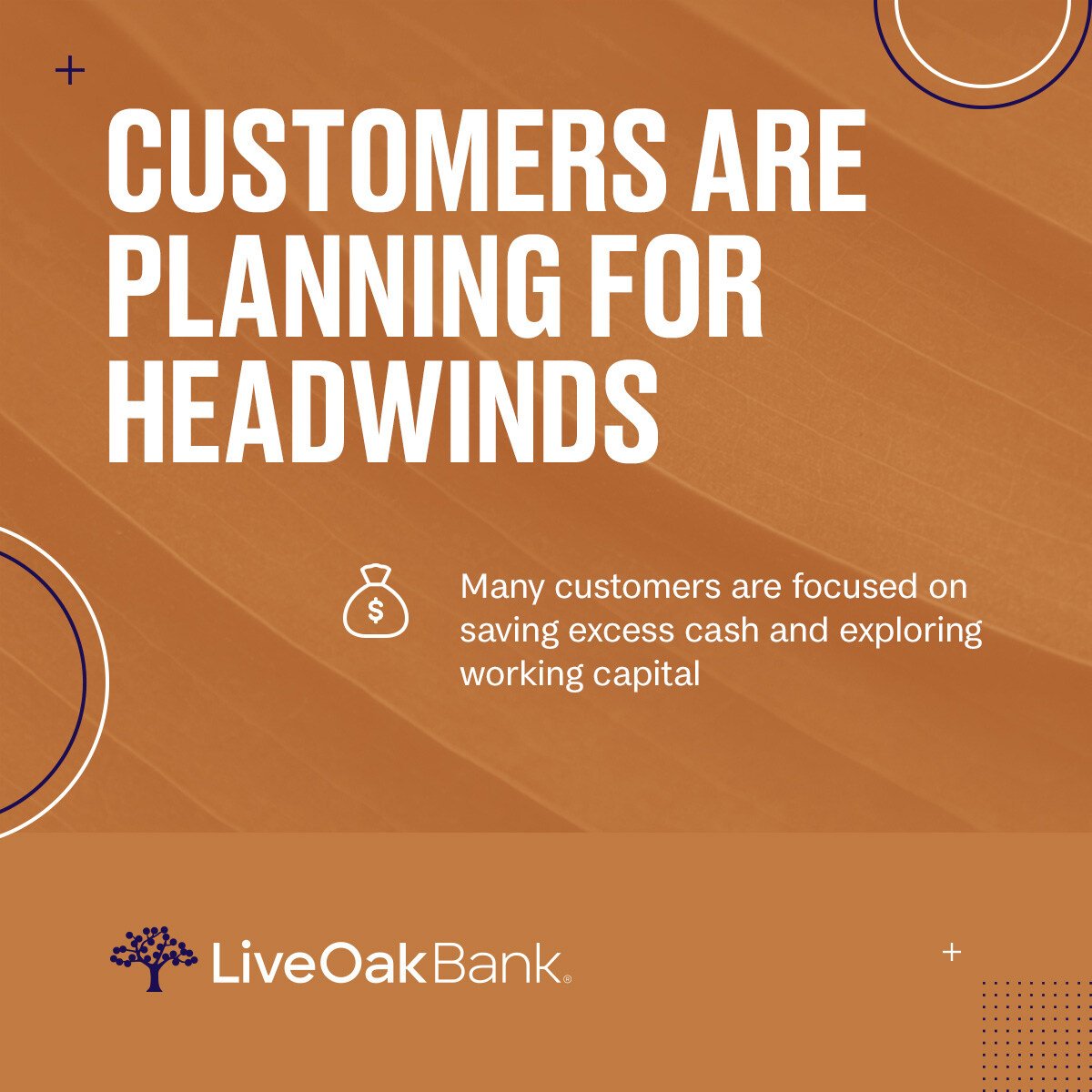 As mentioned in our Voice of Customer study, Live Oak customers are cautious. Fewer plan to expand this year, focusing on saving & working capital loans as interest rates rise. Learn more here: bit.ly/4cVrbWr Member FDIC.