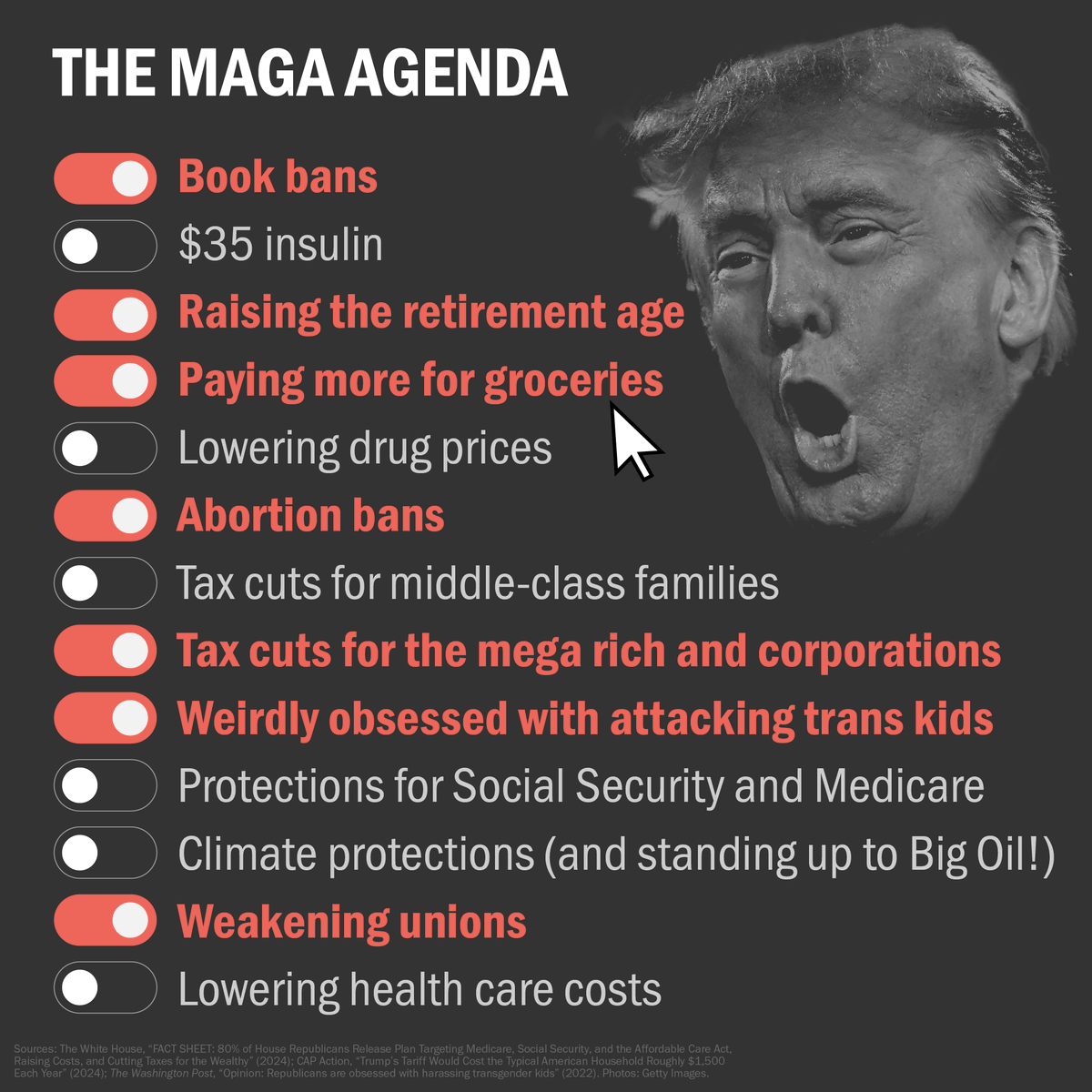 Their agenda makes it clear: MAGA Republicans are not working with your best interests in mind.