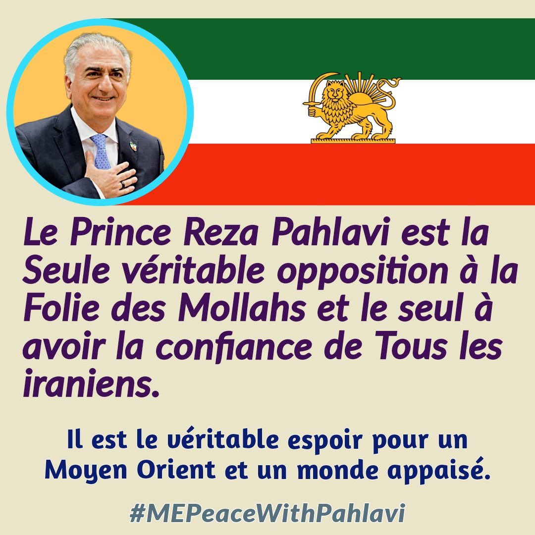 @PahlaviReza #Pahlavi is the only hope of the Iranian nation…

#پهلوی_رهبر_انقلاب_ملی 
#MEPeaceWithPahlavi