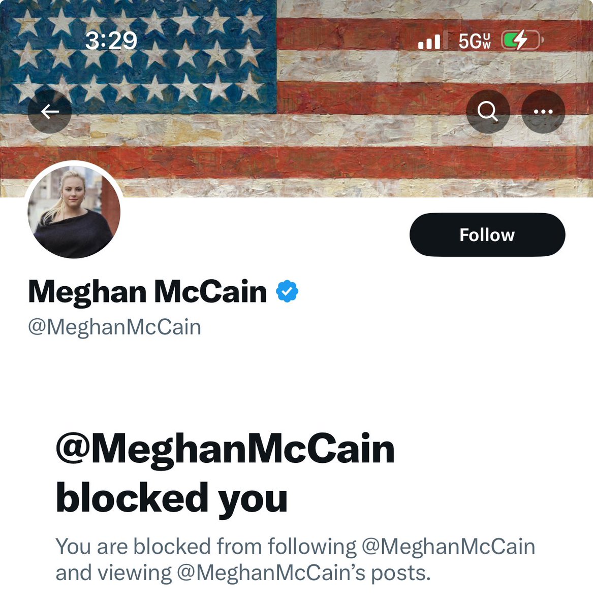 What did I do to you @MeghanMcCain? It was just a post to talk about you. I was not siding with @KariLake. Journalism is such a tough job. May God help us!