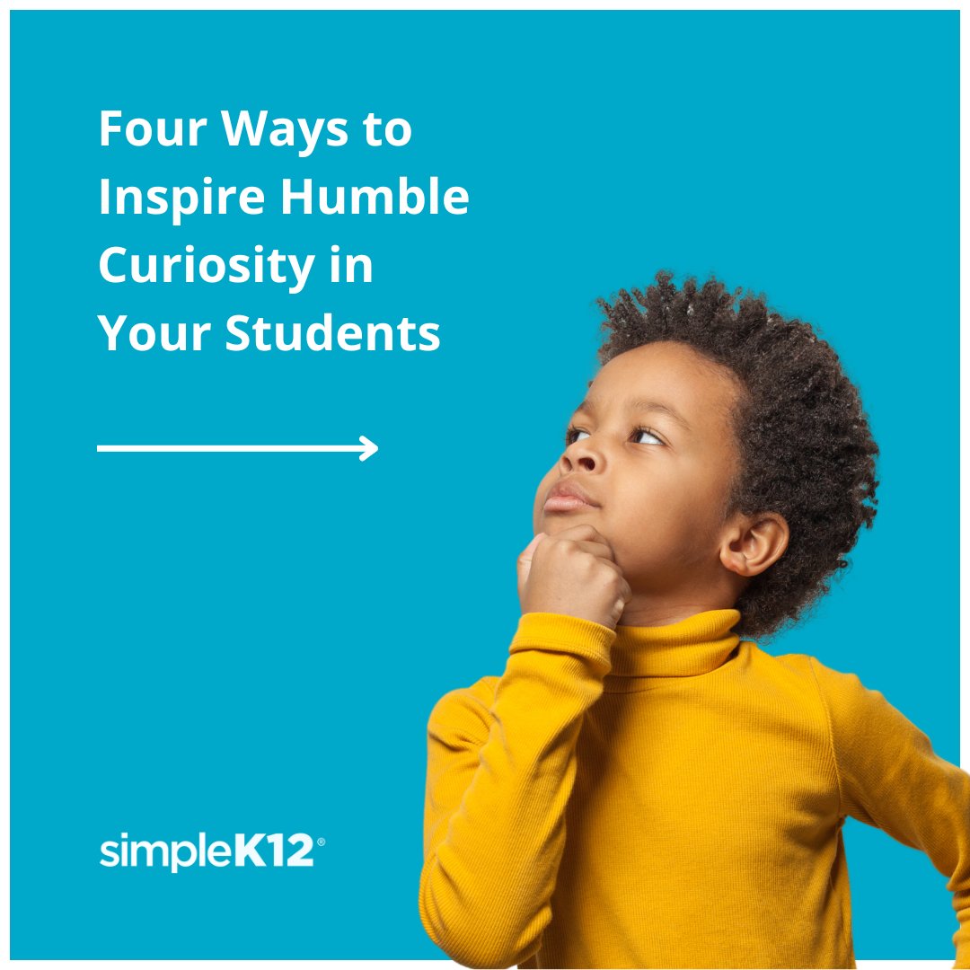SimpleK12's tweet image. Fostering humble curiosity in our students opens the door to endless learning adventures. Here are a few ideas to help your classroom thrive with curiousity! 💡✨

#TeacherTip #ACP #AltCertProgram #BecomeATeacher #TeacherInspiration