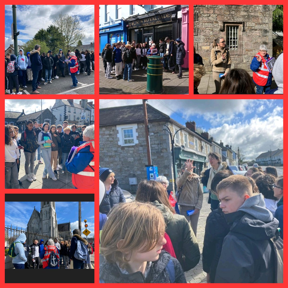 Thank you @CCarrickmacross for giving our French Erasmus visitors 🇫🇷 an enjoyable tour of our town and equipping them with vast knowledge associated with Carrickmacross. #community #excellenceineducation