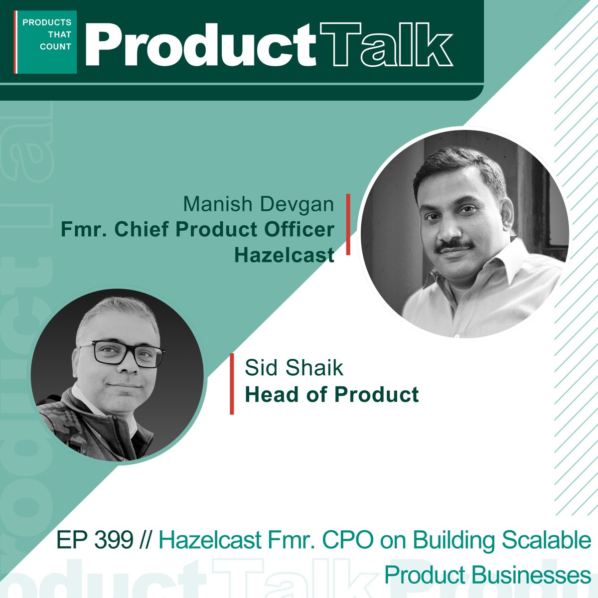 In the latest episode of Product Talk hosted by Sid Shaik, Hazelcast Fmr. CPO Manish Devgan shares lessons on scaling product businesses, including the importance of establishing a clear product vision and worldview. Tune in here: productsthatcount.com/hazelcast-cpo-…