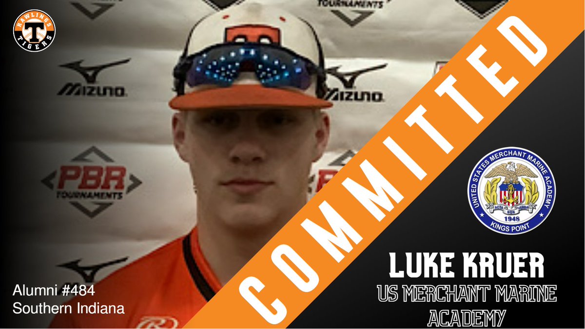 Congrats to Luke Kruer on his commitment to the US Merchant Marine Academy! #TigerAlum @Rawlings_Tigers