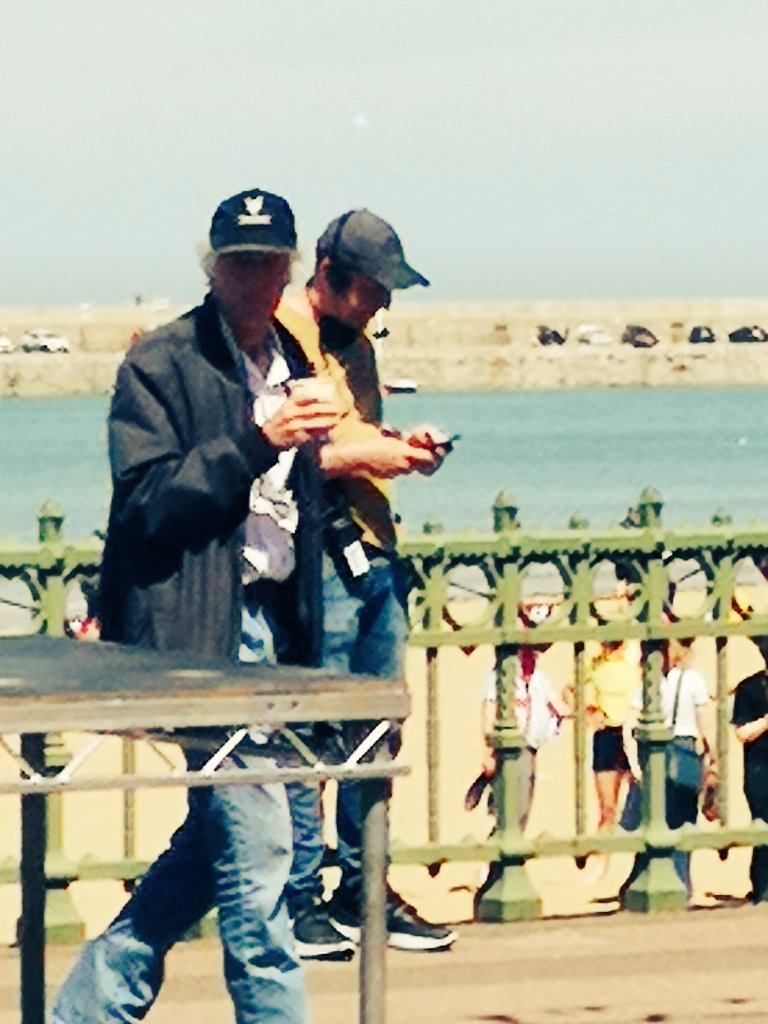 Sir Roger Deakins cinematographer filming Empire of Light in Margate 2022. (photo Gary Evans) #margate #empireoflight #rogerdeakins