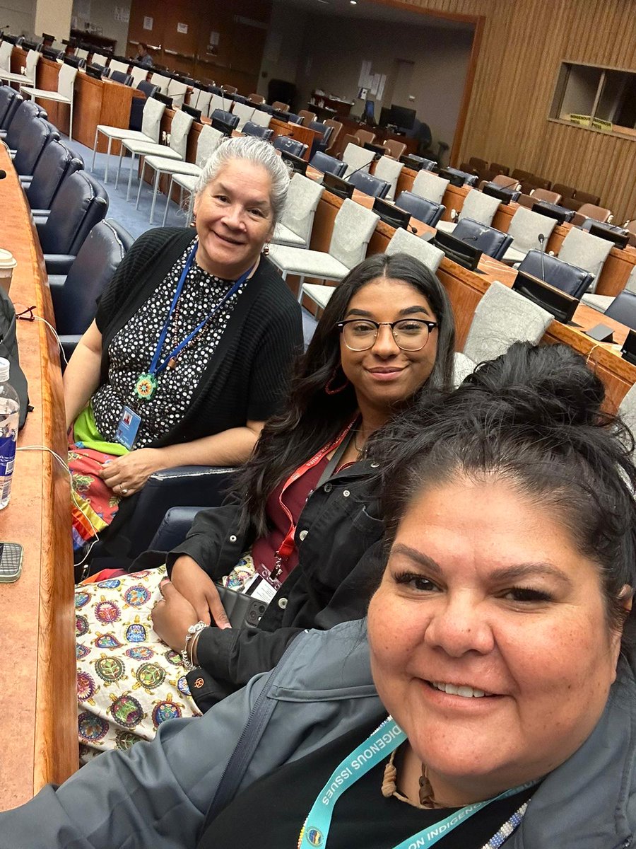 On their last day at #UNPFII, our delegates attended a forum called “Indigenous Peoples and the Just Transition.” At this forum, conversation focused on strengthening climate action by ensuring Indigenous peoples can take their rightful place as guardians of natural resources.