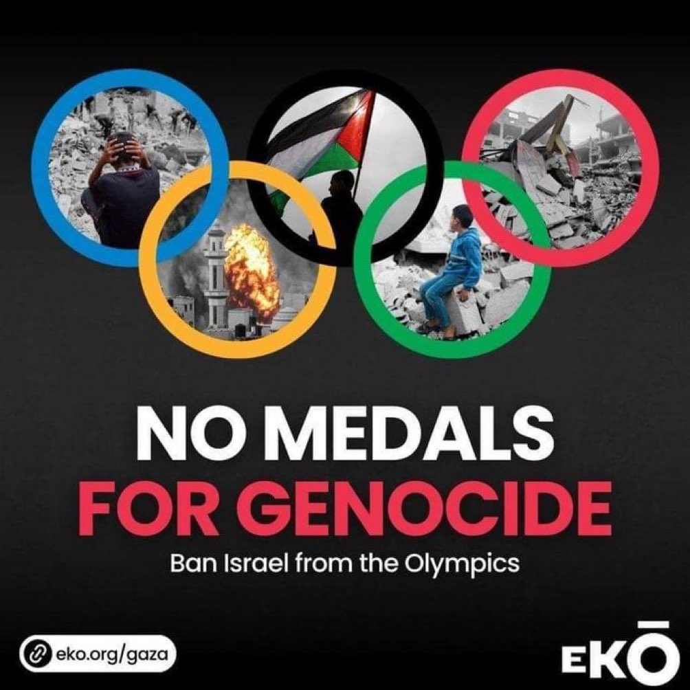 Ban Israel from the Olympics or BOYCOTT!