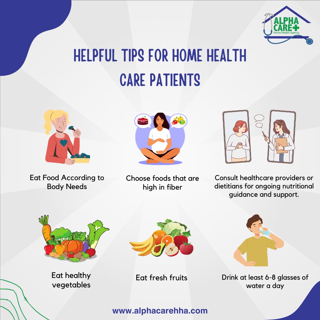 Are you prioritizing your well-being during your home healthcare journey? Ensure you're nourishing your body with fiber-rich foods and simple nutrition tips. Don't underestimate their importance! We're here to support you all the way! 💪#NutritionTips #SelfCareJourney🥦💧