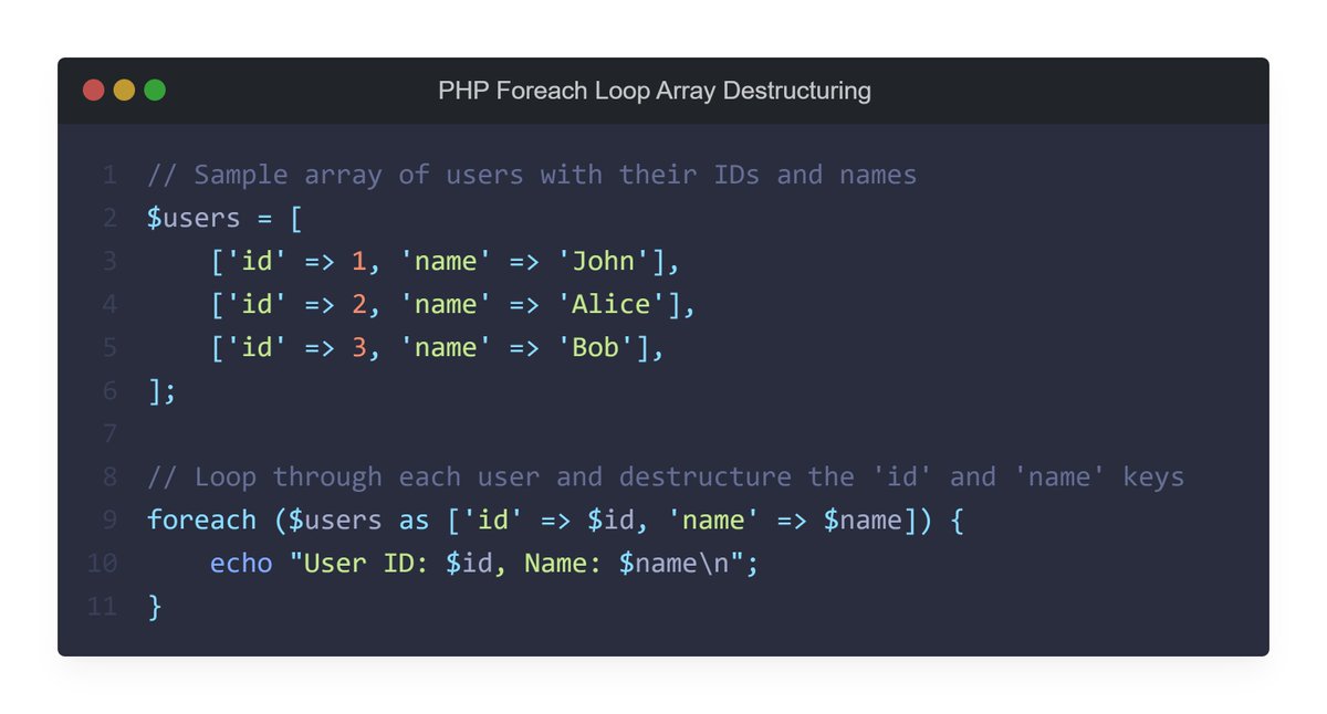 Another neat #PHP feature I keep forgetting: You can use arrays as the righthand part of a foreach loop!