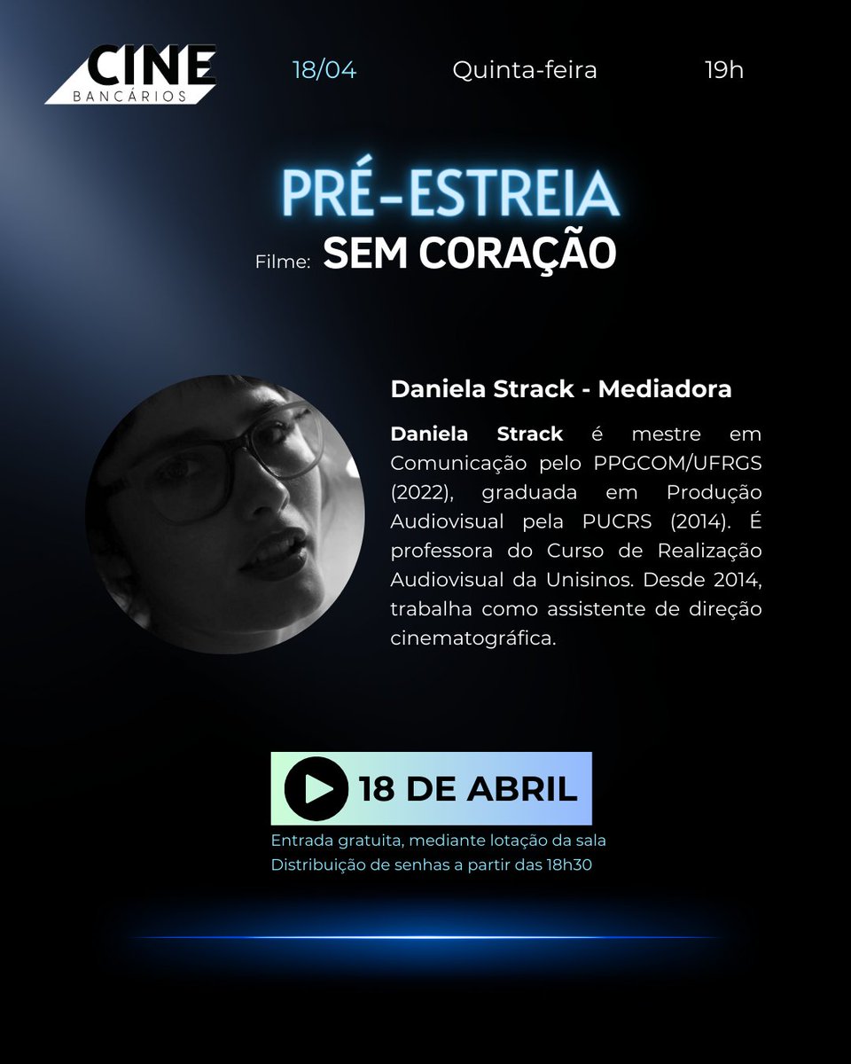 é hoje! vem assistir com a gente a pré-estreia do filme "sem coração"