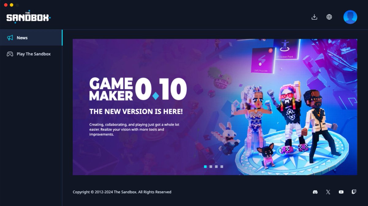 Big day today at @TheSandboxGame as we launched the first Game launcher ! 🔥 This new interface will power our user experience to bring a much more fluid journey across our different products inside TSB ecosystem. Alongside the Game Maker 0.10, we are reaching much more